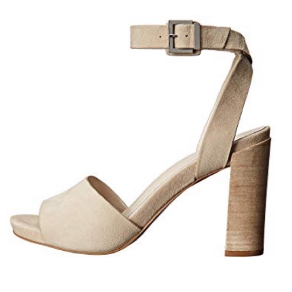 Kenneth Cole | nude/cream suede block heel - Picture 1 of 4